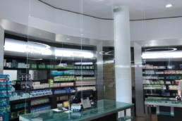 Spuck Schutz für Apotheken, Tischlerei Haase & Co. Mainz